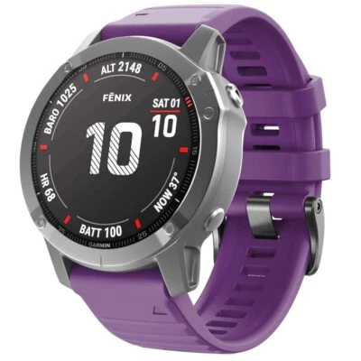 Banda QuickFit para Garmin Fenix 8 E 6 6X Pro 7 7X Solar 5 5X Plus correa de silicona Foto 1 de 4