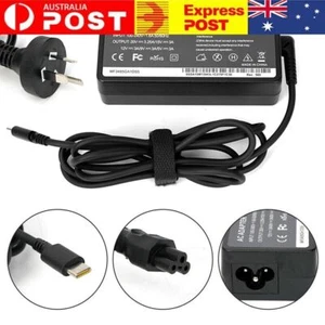 USB-C Type-C Adapter Laptop Charger Power 65W For Lenovo ThinkPad Acer Dell HP - Picture 1 of 12
