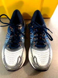 ASICS GEL-NIMBUS 21 BLUE & WHITE MEN'S TRAINERS SIZE EURO 44 US 10 - Picture 1 of 5