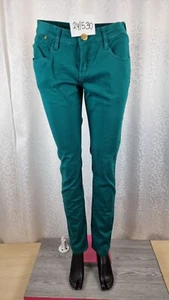 Damen Hose Größe 42 Esmara Neuwertig Baumwolle Elastisch Farbe Petrol Grün - Bild 1 von 17