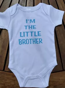 Chaleco Bebé I'm The Little Brother Body Mangas Cortas - NUEVO - Imagen 1 de 1