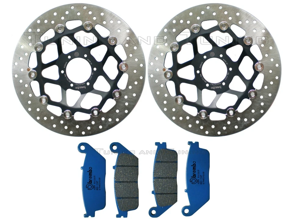 Disques frein avant BREMBO+Plaquettes CC POUR HONDA HORNET 600/S 2000 2001 2002 - Photo 1/1