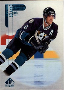 1998-99 SP Authentic Anaheim Ducks Hockey Card #2 Teemu Selanne