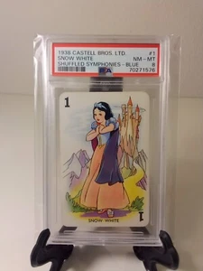1938 Disney Castell Karte Schneewittchen PSA 8 Blau Schwarz  - Bild 1 von 2