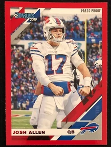2019 Donruss Press Proof Red Photo Variation Josh Allen 33 V - Bild 1 von 3