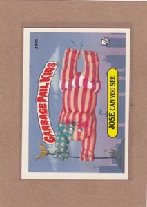 1986 TOPPS GARBAGE PAIL KIDS JOSE CAN YOU SEE #241B SENZA MARCHIO CL NUOVO/NM+ *A20428 - Foto 1 di 1