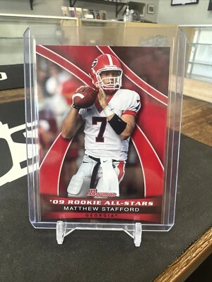 2009 Bowman Draft Picks #AS10 Matthew Stafford Rookie All-Stars Georgia (JB) - Image 1 of 2