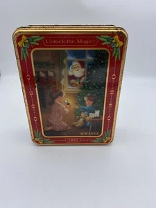 Sammlerdose, Oreo Plätzchendose, Weihnachtsmotiv, 1992 Unlock The Magic Santa - Bild 1 von 5