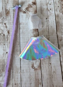 Barbie "You Can Be Anything" Popstar Pop Star Singer Iridescent Skirt Microphone - Picture 1 of 4