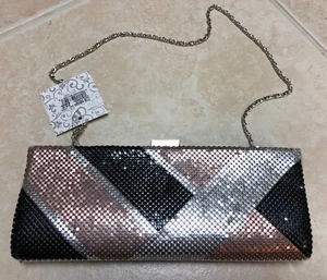Lulu Townsend Clutch Bag Silver Colored - Picture 1 of 5