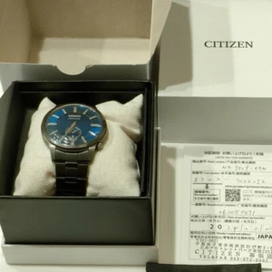 CITIZEN COLLECTION NK5009-69N Classic Mechanical Automatic Blue Green Dial Watch - Picture 1 of 9