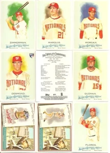 2010 Topps Allen & Ginter Washington Nationals Master Team Set w/ TDH (10) - Picture 1 of 1