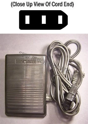 PEDAL DE CONTROL DE PIE CON CABLE Janome NewHome 844 900 910 920 980 990 COMBI-DX L352 Foto 1 de 3