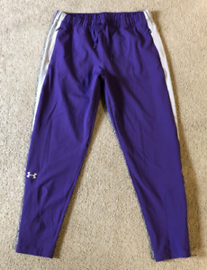 Under Armour Heat Gear Men's Purple Tapered Leg Athletic Training Pants - Medium