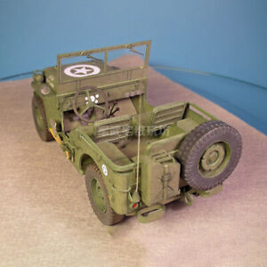 DIY 1:25 US Army WWII SUV Jeep Vehicle 3D Paper Model Miliary Model Craft F