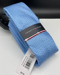 Tommy Hilfiger Men's Polyester Tie ~ Blue ~ Medford Neat ~ NEW MSRP: $69.50 - Picture 1 of 4