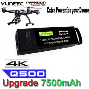 Batteria LiPo non OEM 7500mAh 11.1V 3S per drone RC Yuneec Q500 4K Typhoon G - Foto 1 di 9
