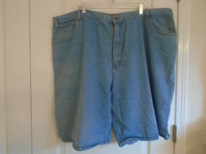 Greystone taglia 50 pantaloncino jeans uomo blu denim 100% cotone grande e alto ex. - Foto 1 di 5
