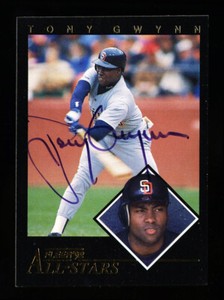 1992 FLEER ALL-STARS #2 TONY GWYNN AUTOGRAPHED SIGNED EXTRA FACTORY GOLD NM-MT+ 