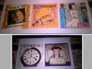 LOT 5 singles - CULTURE CLUB /BOY GEORGE 7"/45 RPM UK REGGEA POP 80'S - Picture 1 of 2