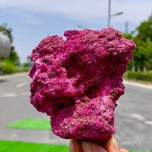 273G Natural Rough Red Corundum Phlogo Pit Mineral Spirits Ruby RawGemstone - Picture 1 of 22
