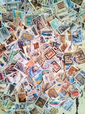 Lote de 200 selos gregos Hells Greece, todos diferentes - Imagem 1 de 4