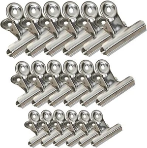 Chip Clips Bag Clips Food Clips 3 Sizes 18 Pack, Heavy Duty Stainless Steel C... - Picture 1 of 2