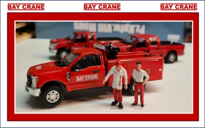 1/50 Bay Crane Ford F-350 Service Truck  2 Custom Figures - FREE SHIPPING !!! - Image 1 of 4