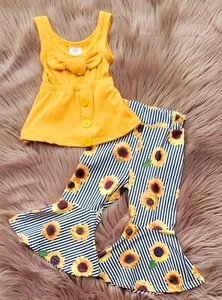 Sunflower Bell Bottom Set - Picture 1 of 1