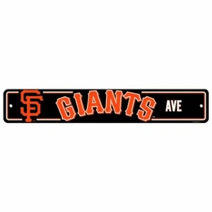 San Francisco Giants 4"x24" Plastic Street Sign NEW MLB Wall Banner Avenue - Picture 1 of 1