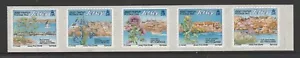 UK - JERSEY 2004 FLOWERS set of 5 strip of Self Adhesives MNH - Picture 1 of 1