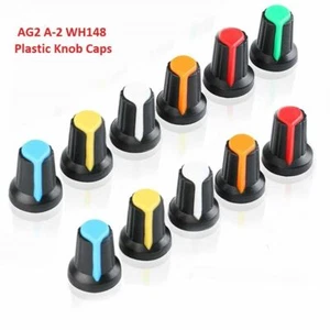 Knurled Shaft Hole Potentiometer Plastic Knob Cap Amplifier Knob Volume Control - Picture 1 of 7