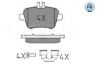 025 248 4818/Pd Meyle Brake Pad Set, Disc Brake Rear Axle For Infiniti Mercedes-