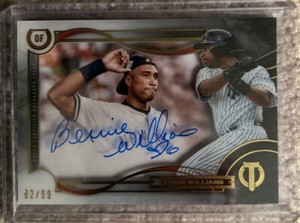 2019 Topps Tribute #TTP-BW Bernie Williams Tribute To The Postseason Auto /99 NY