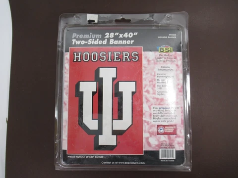 BSI 96023 Premium 28"x40" Two-Sided Indiana University Hoosiers Banner (D LB) Cover
