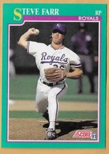 STEVE FARR KANSAS CITY ROYALS #172 - SCORE NM-MT 1991