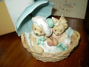 Cherished Teddies Beth and Blossom “Friends Are Never Far Apart” 1991 #950564 B1 - Picture 1 of 3