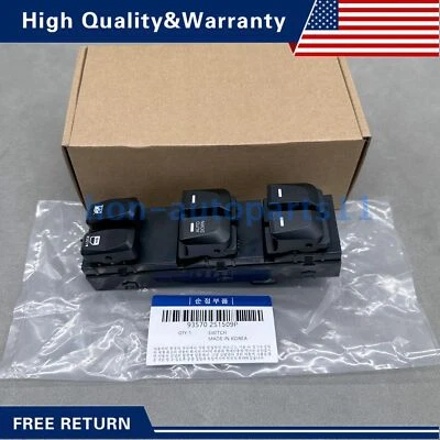 New! For 2010-2015 Hyundai Tucson Master Window Switch Front Left LH Driver Side Foto 1 de 4