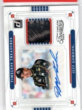 2023 Donruss Timeless Treasures Material Signatures TTM-JG Jeff Gordon Blue Ink