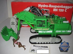 O&K RH 120 C BAGGER HOCHLÖFFEL SCHWICKERT 2.VERSION #2771 CONRAD 1:50 OVP - Bild 1 von 4