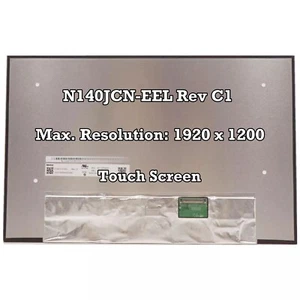 N140JCN-EEL Rev C1 1920×1200 Matte 40 Pins 60Hz LCD Screen Touch Panel Display - Picture 1 of 2