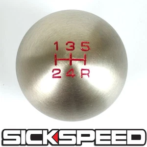 TITANIUM/RED 175E METAL SHIFT KNOB FOR 5 SPEED SHORT THROW SHIFTER 10X1.5 K02 - Picture 1 of 1