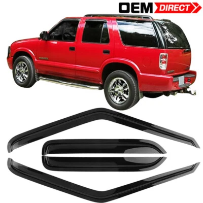 Fits 95-05 GMC Jimmy Chevy Blazer Bravada Window Visors Rain Sun Guard Shade - Image 1 of 4