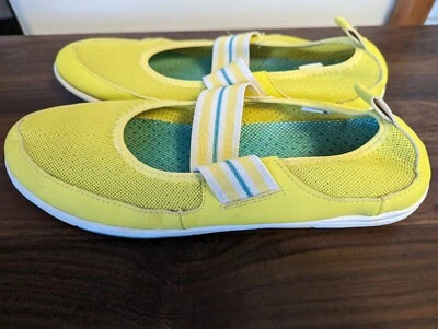 Zapato de agua Lands End para mujer US 7M Mary Jane amarillo neón  Foto 1 de 4