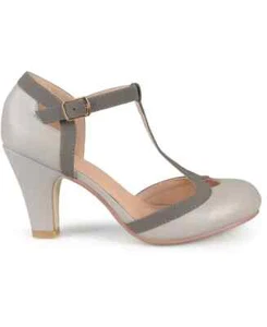 Journee Collection Womens Olina Pump Grey 8.5W - Picture 1 of 5