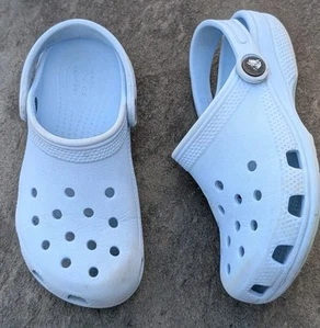 Crocs Classic Clogs Baby Blue US Sz C 13 Kids Boy/ Girl/ Unisex- Play Condition - Picture 1 of 11