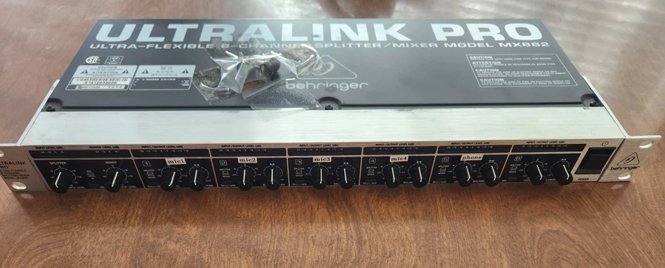 Behringer Ultralink Pro MX882 Microphone Mixer Splitter Works Ultra-flexible - Image 1 of 4