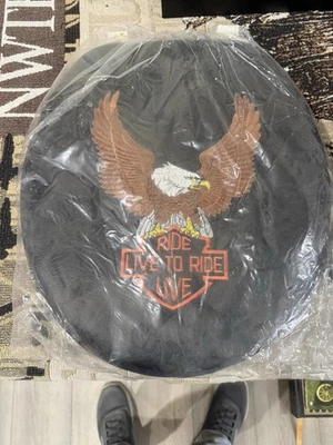 Asiento de inodoro Harley-Davidson Live To Ride Eagle vintage nuevo de colección Foto 1 de 2