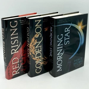 Red Rising / Golden Son / Morning Star - Pierce Brown (1st ed. misc. prints) HC - Picture 1 of 17
