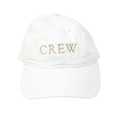 J. Бейсболка женская белая с вышитым логотипом 100% хлопок опрятная - Изображение 1 из 4